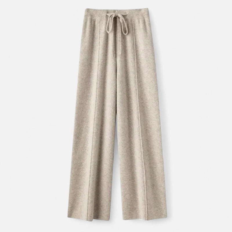Weit geschnittene Strickhose für Damen | Must-have für Herbst und Winter