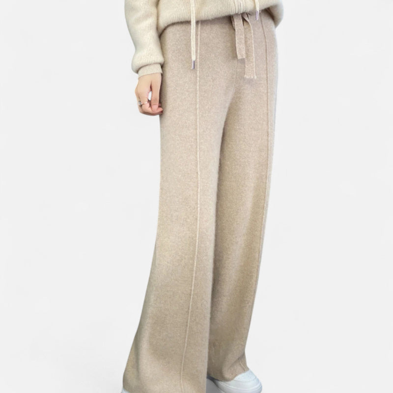 Weit geschnittene Strickhose für Damen | Must-have für Herbst und Winter