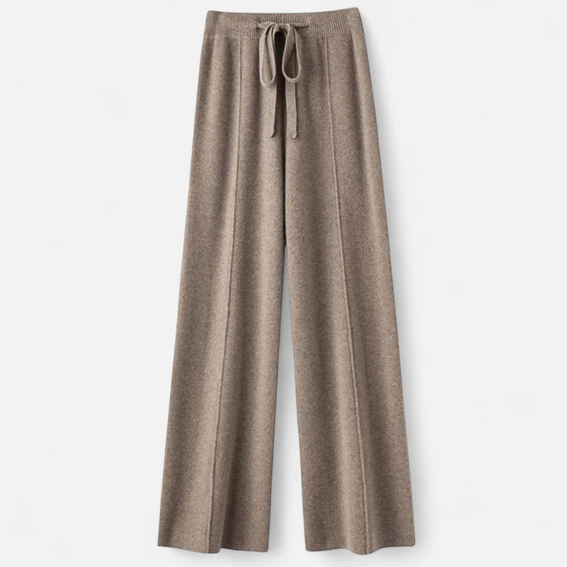 Weit geschnittene Strickhose für Damen | Must-have für Herbst und Winter