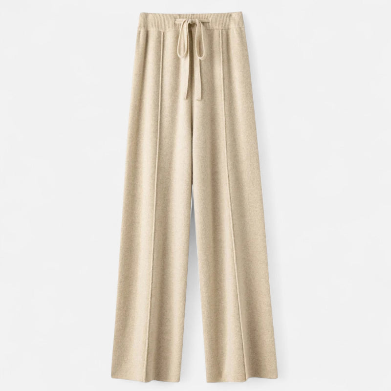 Weit geschnittene Strickhose für Damen | Must-have für Herbst und Winter