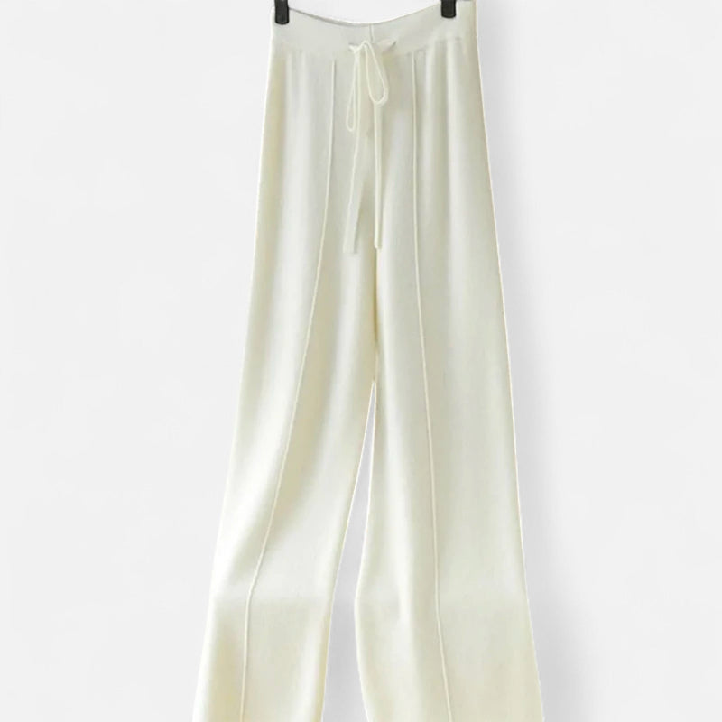Weit geschnittene Strickhose für Damen | Must-have für Herbst und Winter