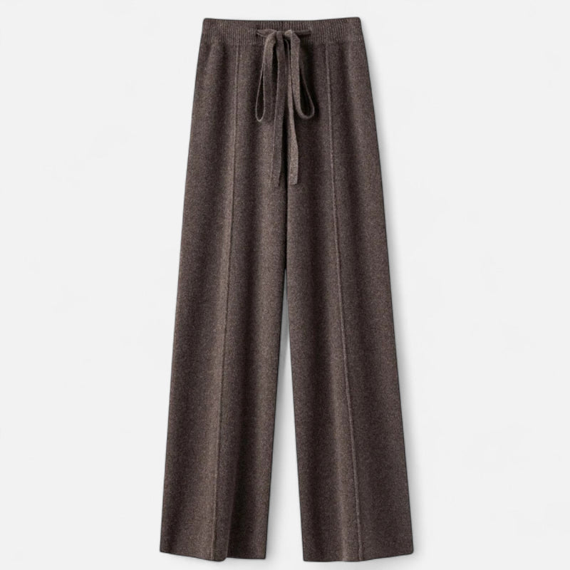 Weit geschnittene Strickhose für Damen | Must-have für Herbst und Winter