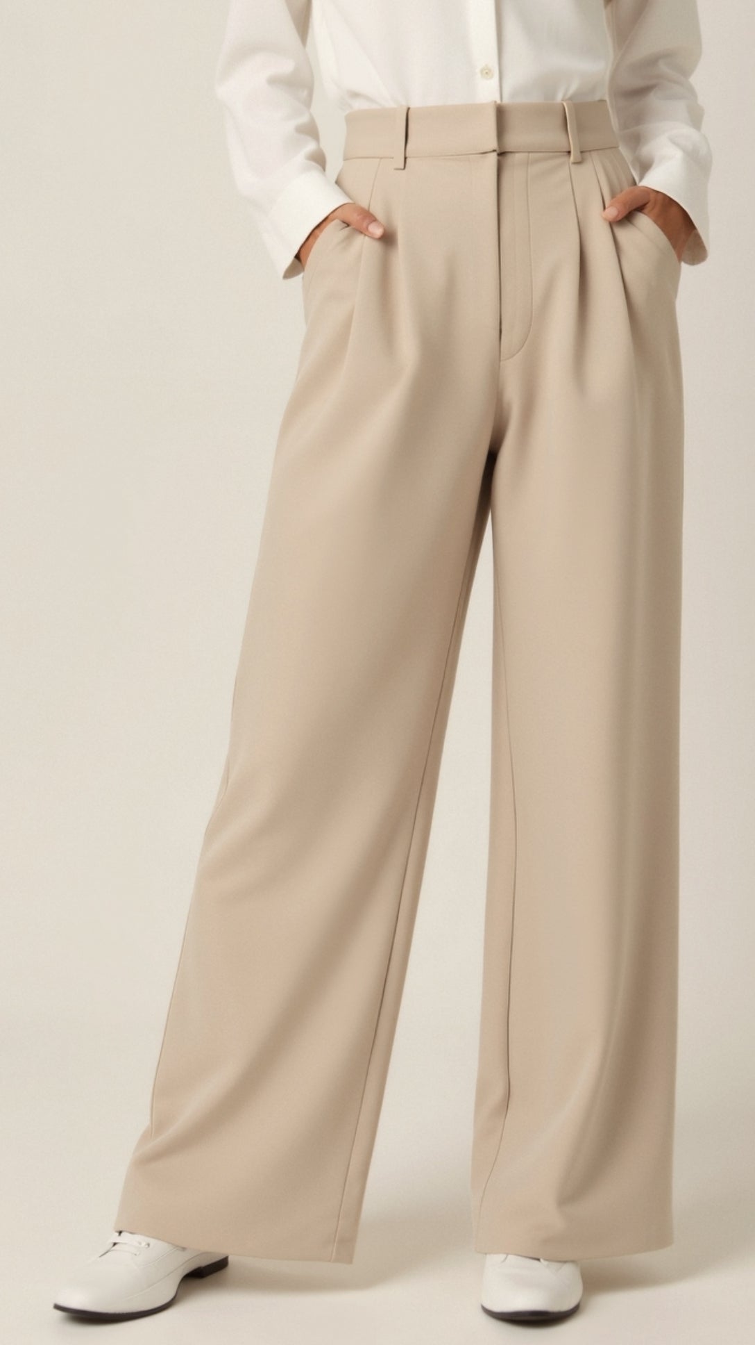 Weite Hose Damen | Hohe Taille & Elegante Bügelfalten