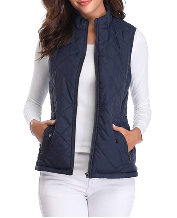 Weste Damen | Steppdesign & Stehkragen