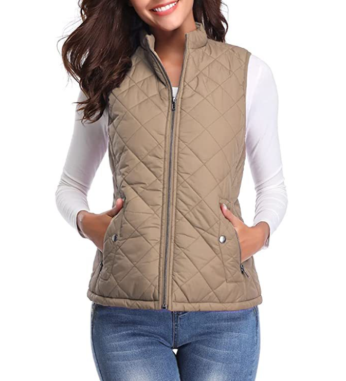 Weste Damen | Steppdesign & Stehkragen
