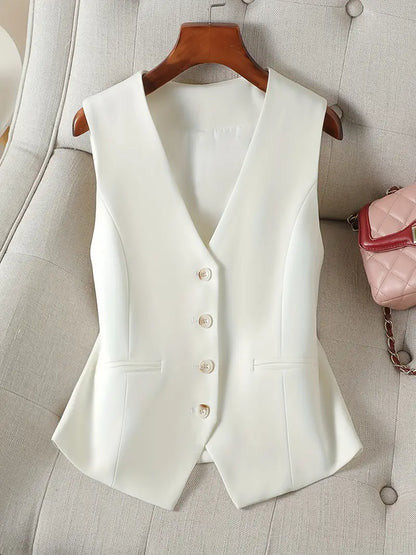 Weste Damen | V-Ausschnitt & Ärmellos Design