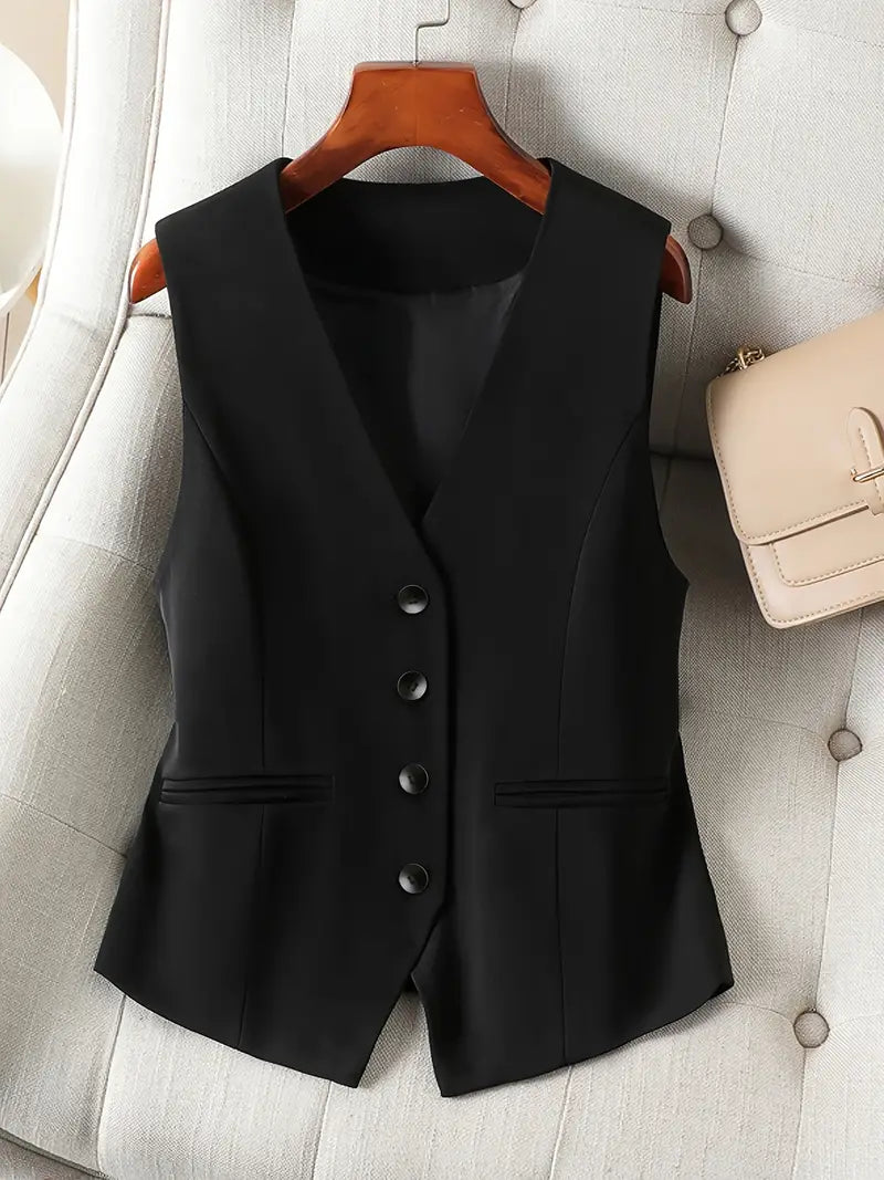 Weste Damen | V-Ausschnitt & Ärmellos Design