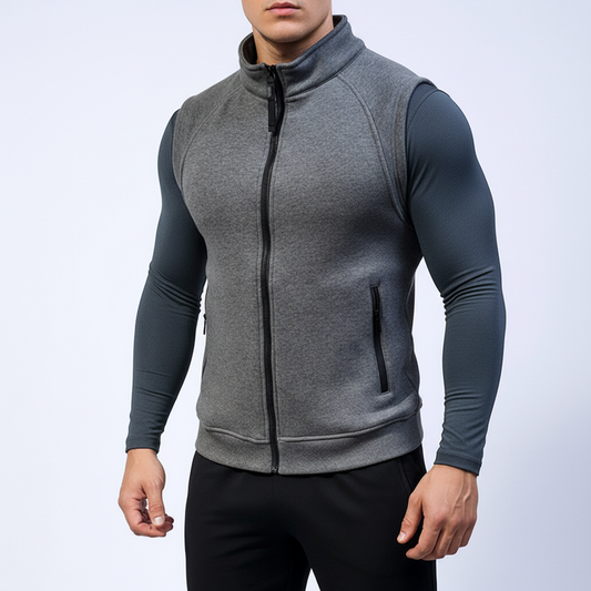 Weste Herren | Stehkragen & Zip für Sport