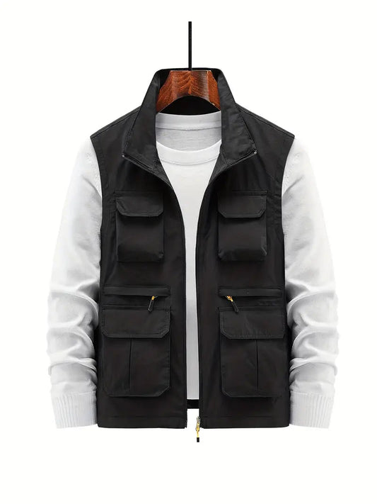 Weste Herren | Utility-Look & Multi-Taschen
