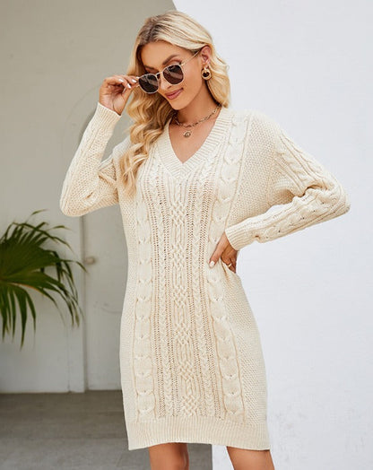 Strickkleid Damen | Spitzenrücken & Schmeichelnde Silhouette 2