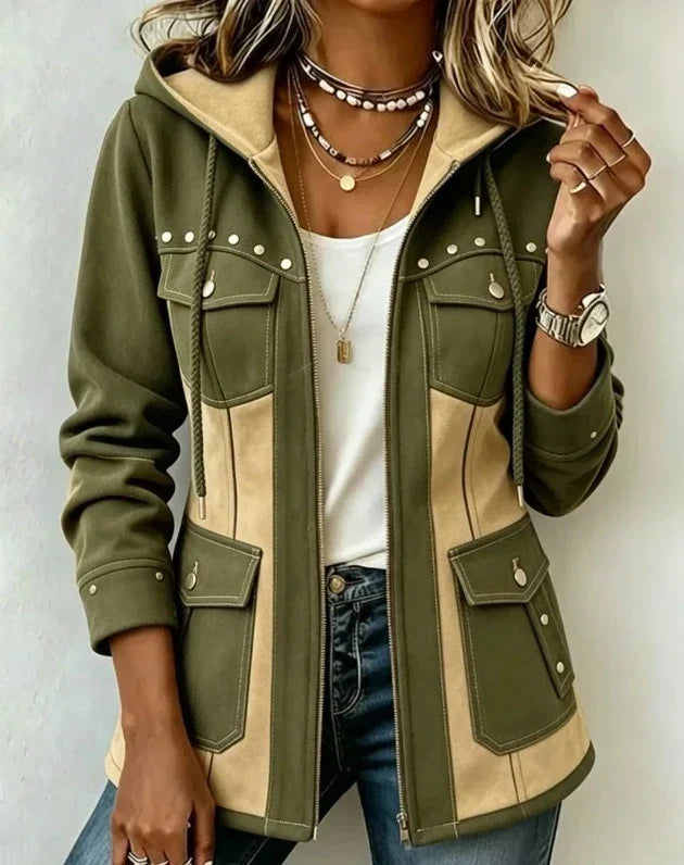 Kapuzenjacke Damen | Patchwork-Design & Lagenfreundlich 5