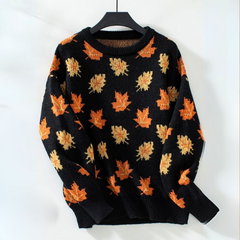 Willow Herbstblätter Strickpullover 3
