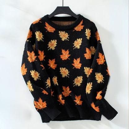 Willow Herbstblätter Strickpullover 3