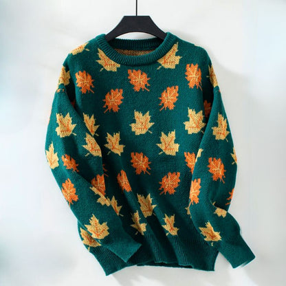 Willow Herbstblätter Strickpullover 4