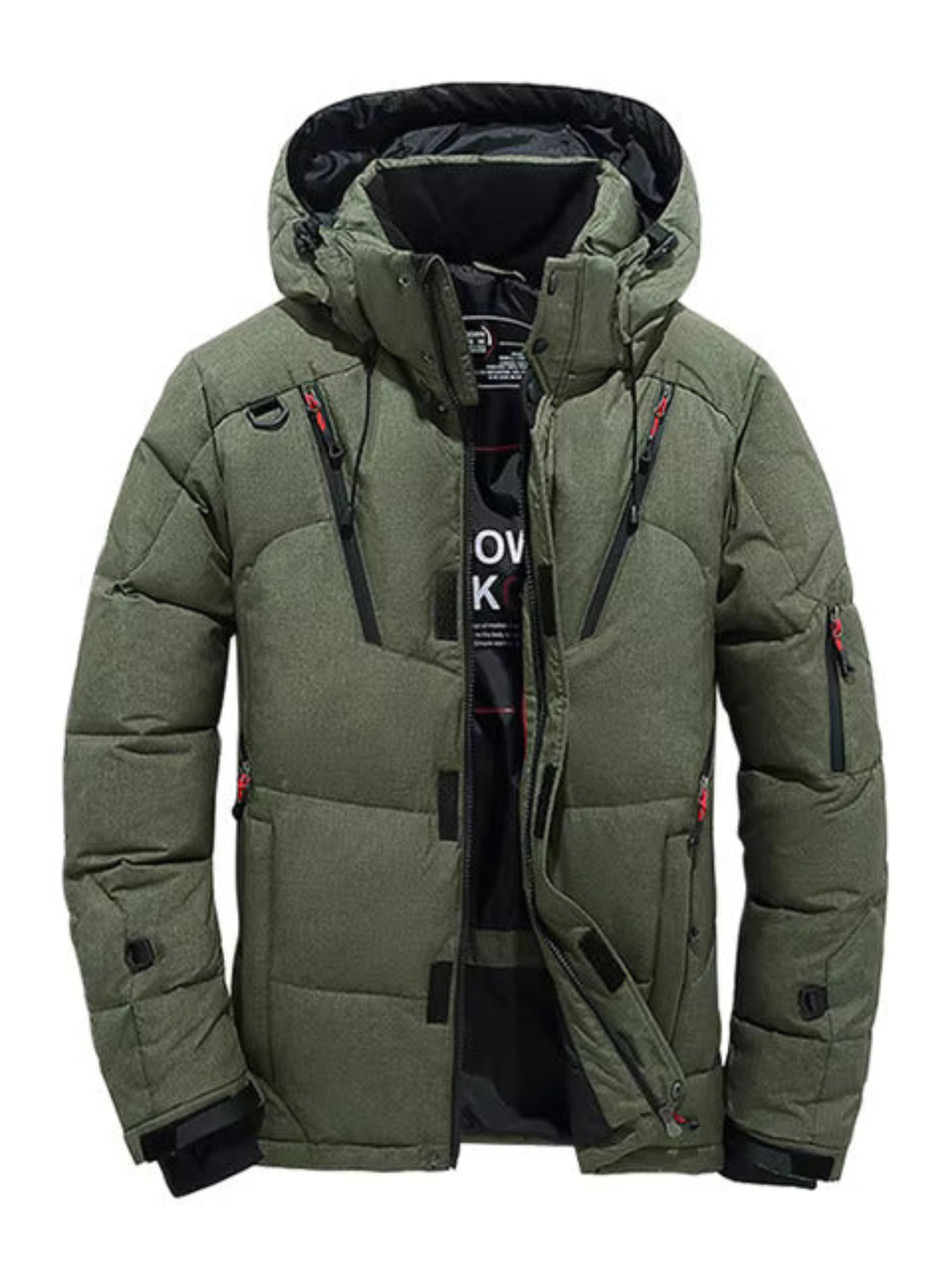 Winter-Daunenjacke für Herren | Gesteppt, mit Kapuze