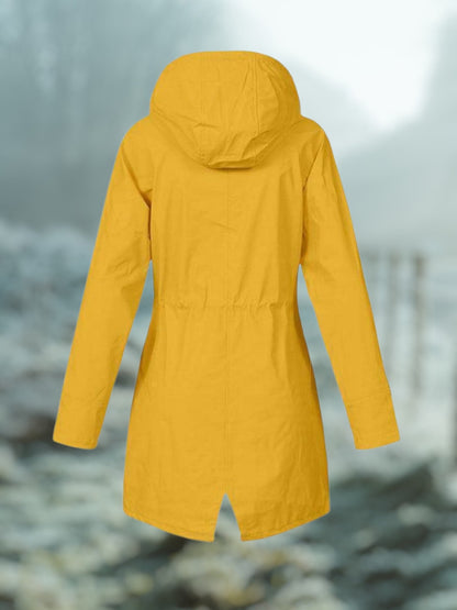 Winter-Regenjacke mit Kapuze | Wasserdicht