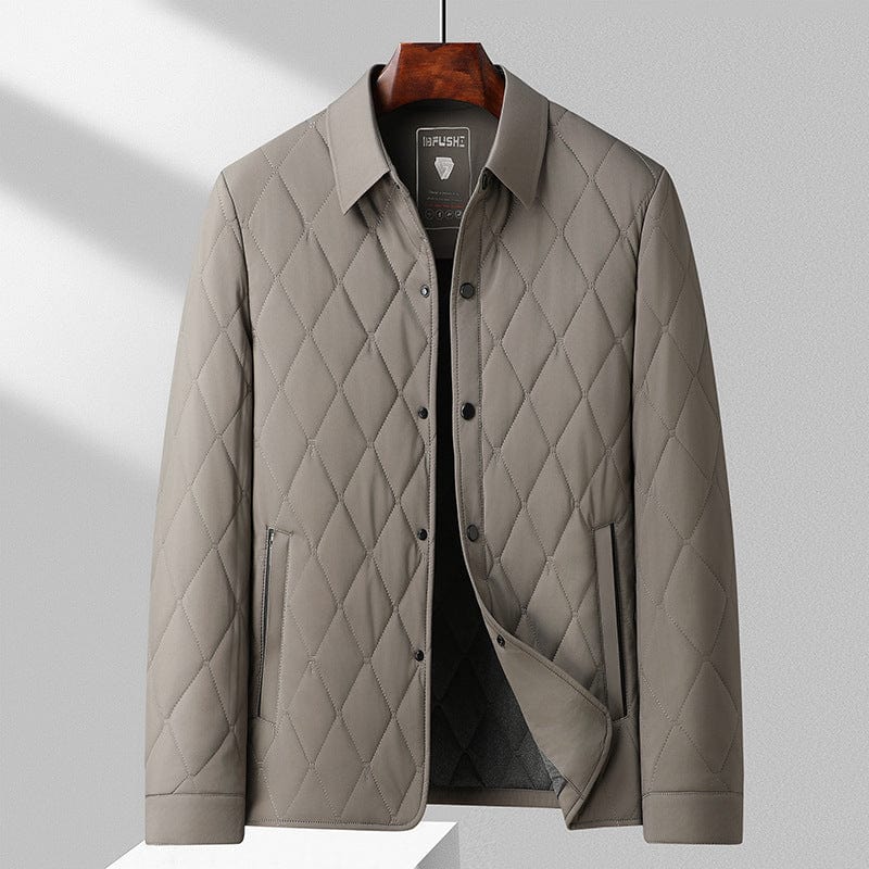 Winter Steppjacke Herren | Warm, Atmungsaktiv, Rauten-Design