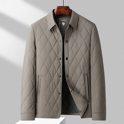 Winter Steppjacke Herren | Warm, Atmungsaktiv, Rauten-Design