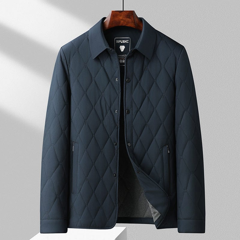 Winter Steppjacke Herren | Warm, Atmungsaktiv, Rauten-Design