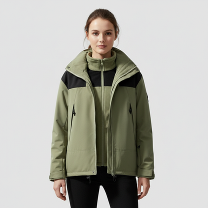 Winterjacke Damen | 3-in-1 & Kapuze