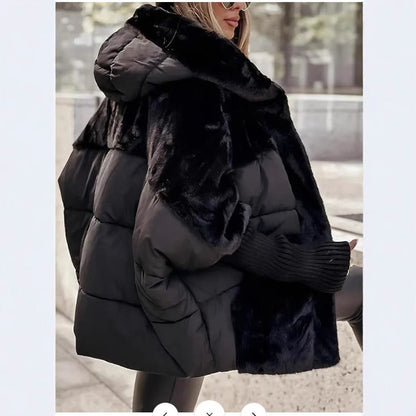 Freywind | Damen Gesteppte Winterjacke mit Kunstfellbesatz - Light Grey - Image 2