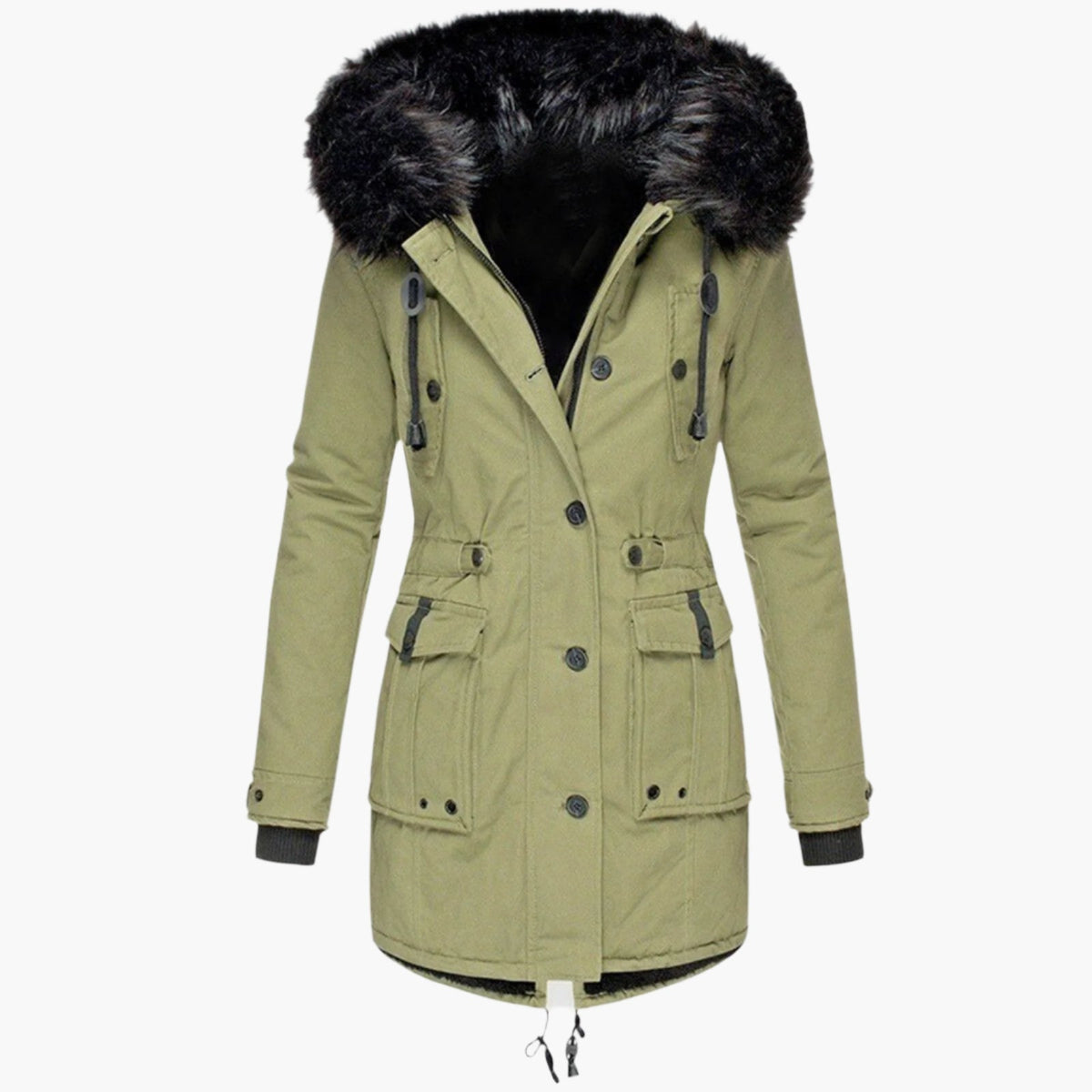 Winterjacke Damen Longline | Warm & Kapuze 3