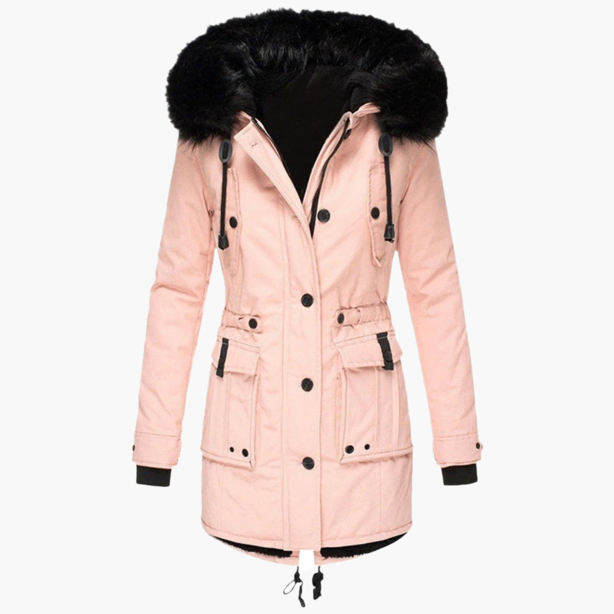 Winterjacke Damen Longline | Warm & Kapuze 4