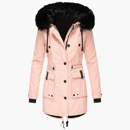Winterjacke Damen Longline | Warm & Kapuze 4