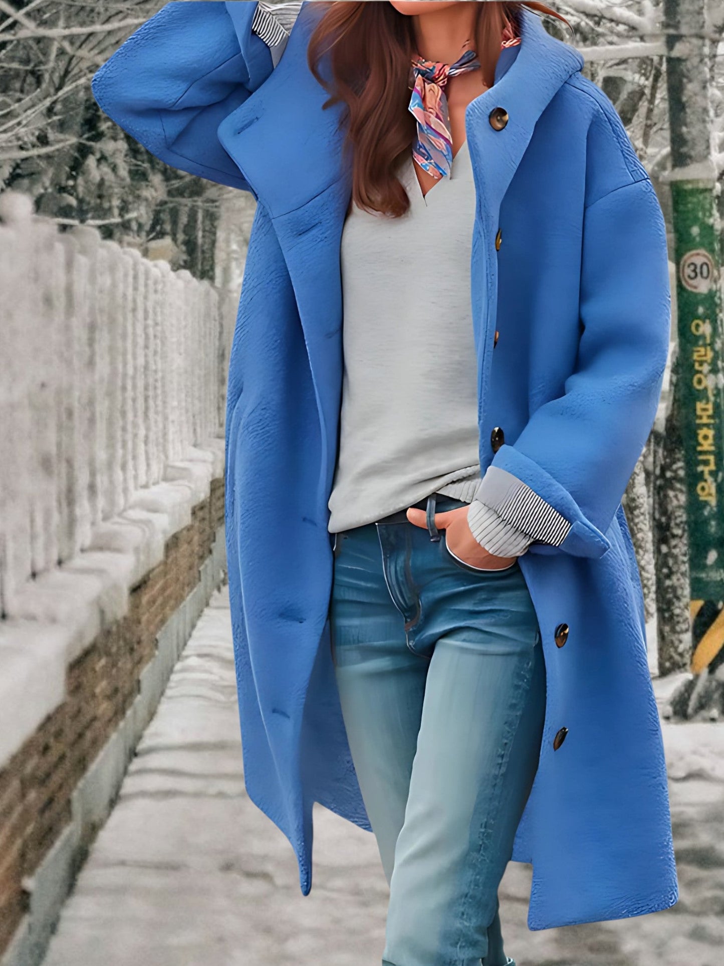 Winterjacke Damen | Button Up