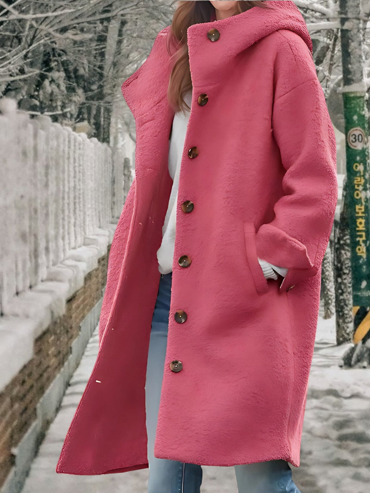 Winterjacke Damen | Button Up