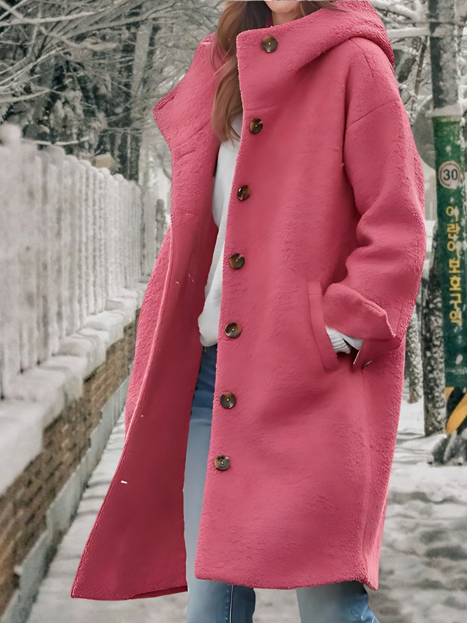 Winterjacke Damen | Button Up
