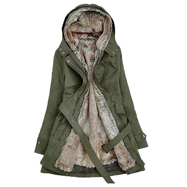 Winterjacke Damen | Kunstfellfutter | Elegante Passform
