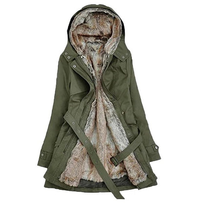 Winterjacke Damen | Kunstfellfutter | Elegante Passform