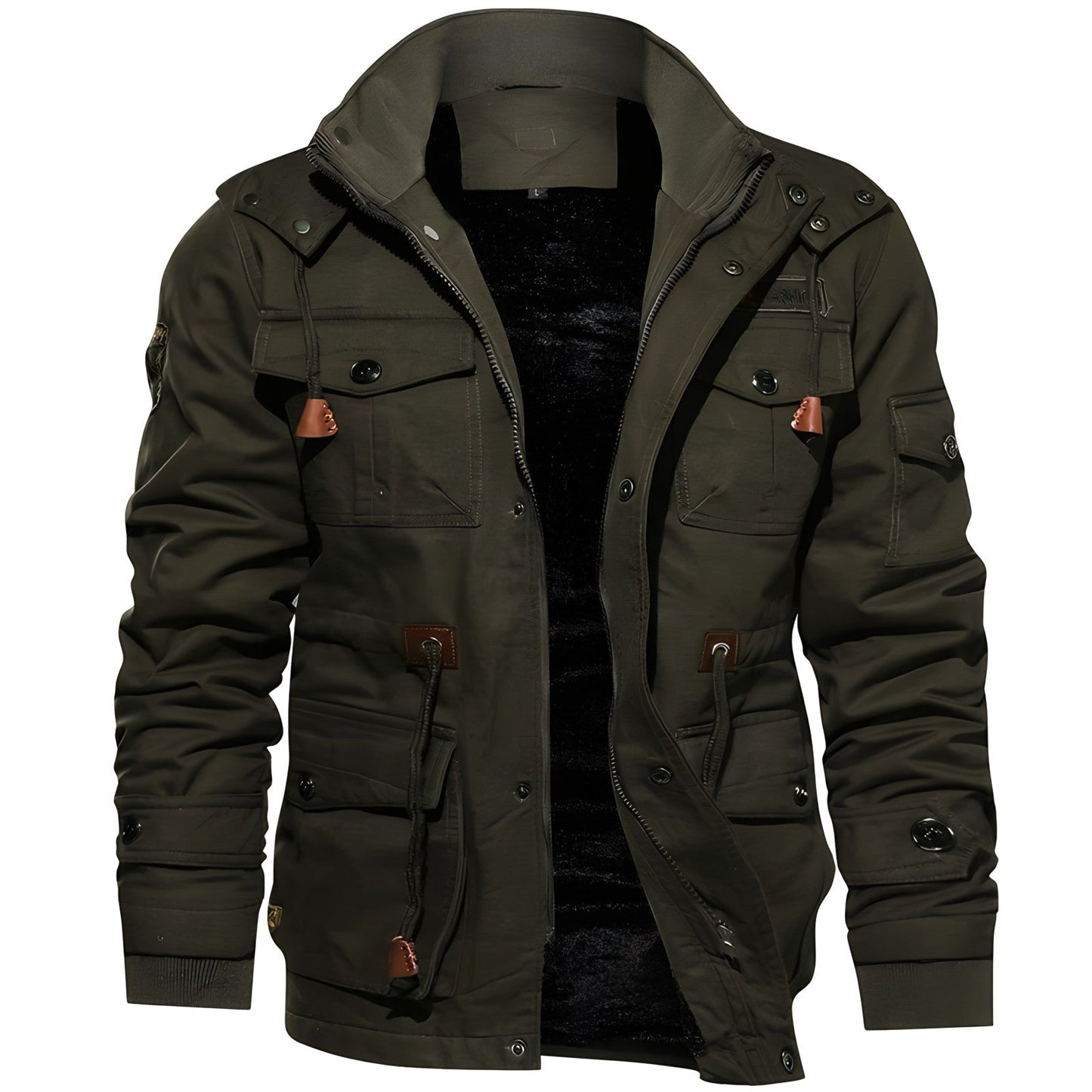 Winterjacke Herren | Kapuze, Fleecefutter