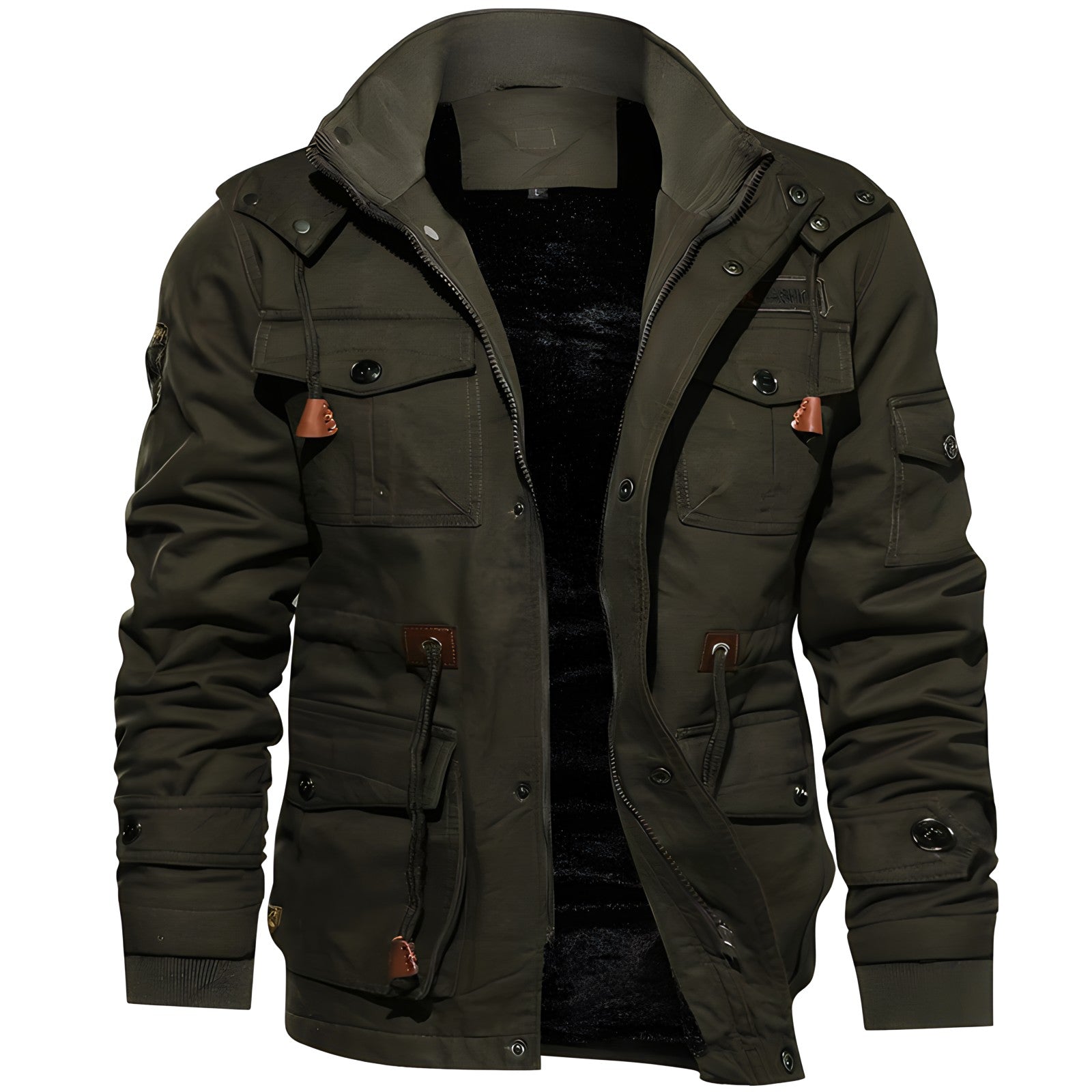 Winterjacke Herren | Kapuze, Fleecefutter