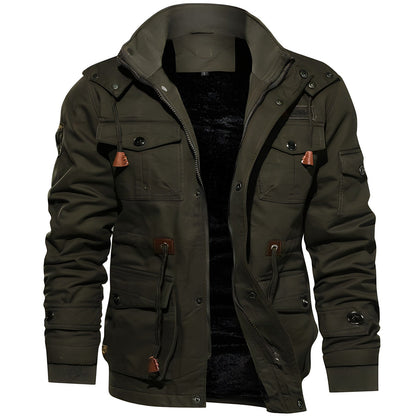 Winterjacke Herren | Kapuze, Fleecefutter