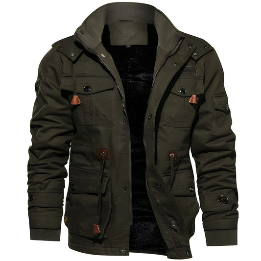 Winterjacke Herren | Kapuze, Fleecefutter
