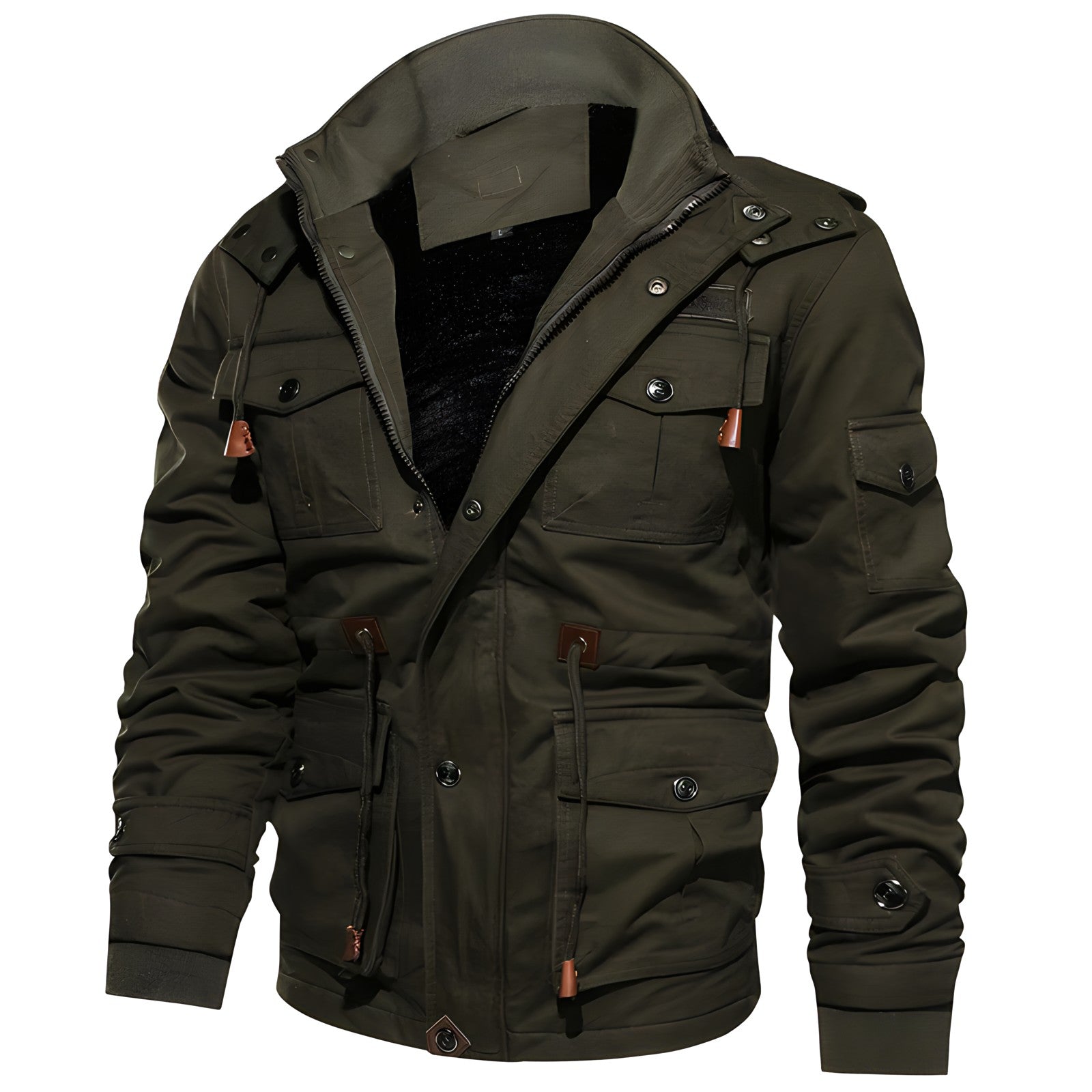 Winterjacke Herren | Kapuze, Fleecefutter