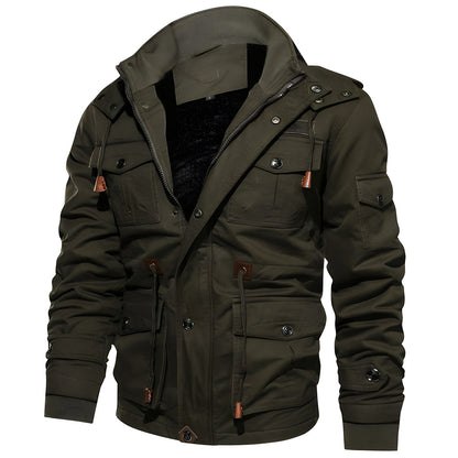 Winterjacke Herren | Kapuze, Fleecefutter