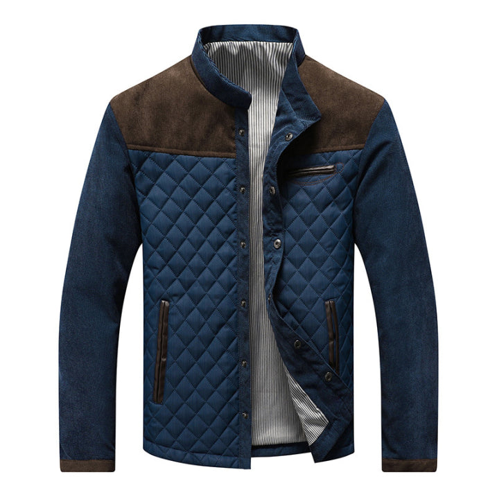 Winterjacke Herren | Klassischer Kragen, Zweifarbig