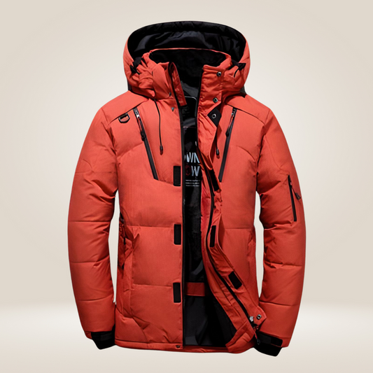 Winterjacke für Herren, gefüttert, mit Kapuze | Wasserdicht