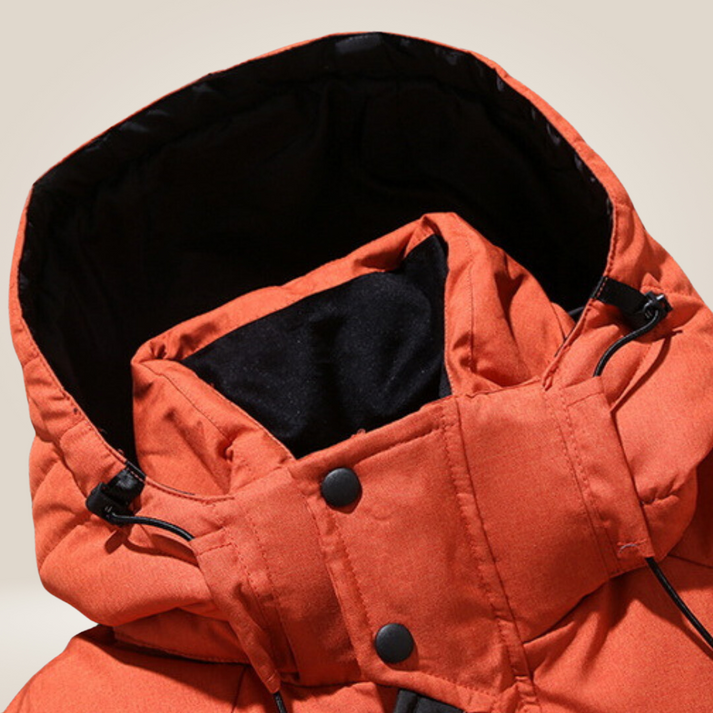Winterjacke für Herren, gefüttert, mit Kapuze | Wasserdicht