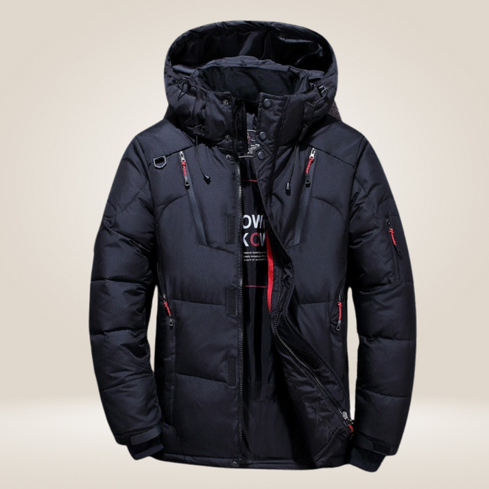 Winterjacke für Herren, gefüttert, mit Kapuze | Wasserdicht