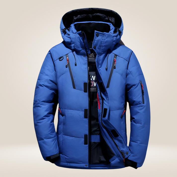 Winterjacke für Herren, gefüttert, mit Kapuze | Wasserdicht