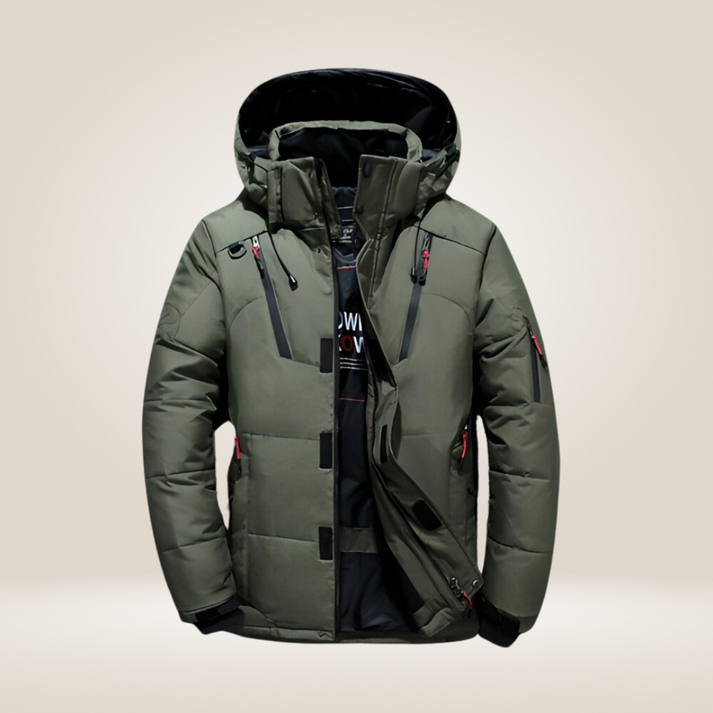 Winterjacke für Herren, gefüttert, mit Kapuze | Wasserdicht