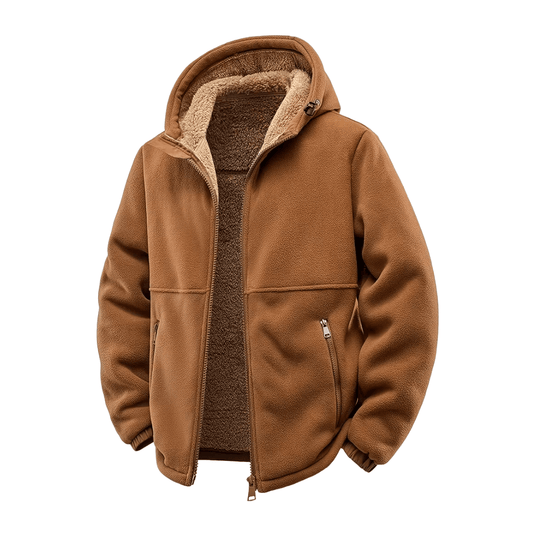 Winterjacke für Herren, mit Kapuze, Fleecefutter | Winter