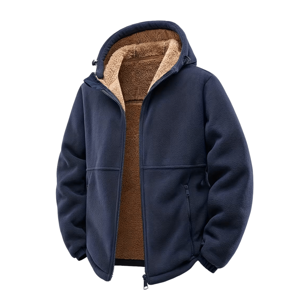 Winterjacke für Herren, mit Kapuze, Fleecefutter | Winter