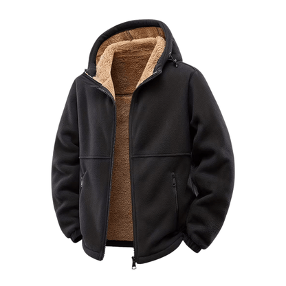Winterjacke für Herren, mit Kapuze, Fleecefutter | Winter