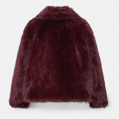 Wintermantel aus Kunstpelz für Damen | Isolierendes Design