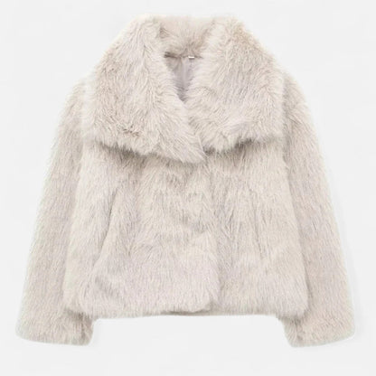 Wintermantel aus Kunstpelz für Damen | Isolierendes Design